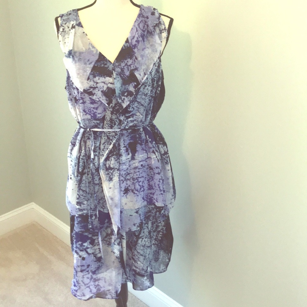 Simply Vera Vera Wang Purple and Black Dress. Size XL